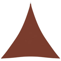 Ombrellone a vela triangolare in tessuto Oxford 3 x 3 x 3 m terracotta 02_0009826