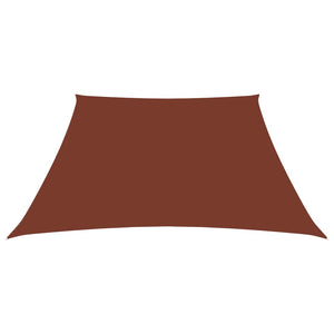 Parasole a Vela in Tela Oxford a Trapezio 2/4x3 m Terracotta