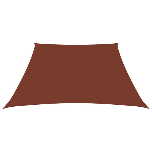 Parasole a Vela in Tela Oxford a Trapezio 2/4x3 m Terracotta