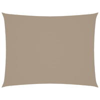 Parasole a Vela Oxford Rettangolare 2x3,5 m Grigio Talpa 135421