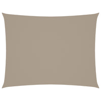 Parasole a Vela Oxford Rettangolare 3x4,5 m Grigio Talpa