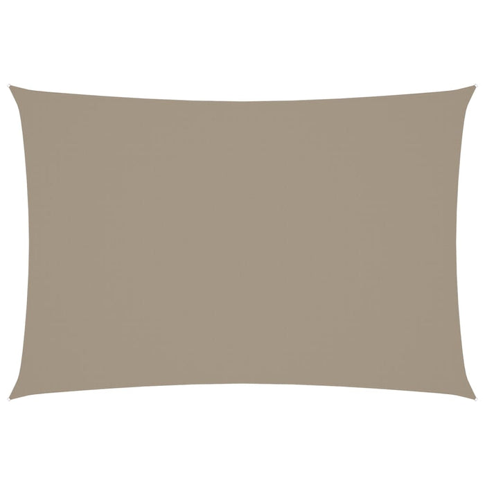 Parasole a Vela Oxford Rettangolare 3x5 m Grigio Talpa