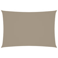 Parasole a Vela Oxford Rettangolare 3x5 m Grigio Talpa 135432