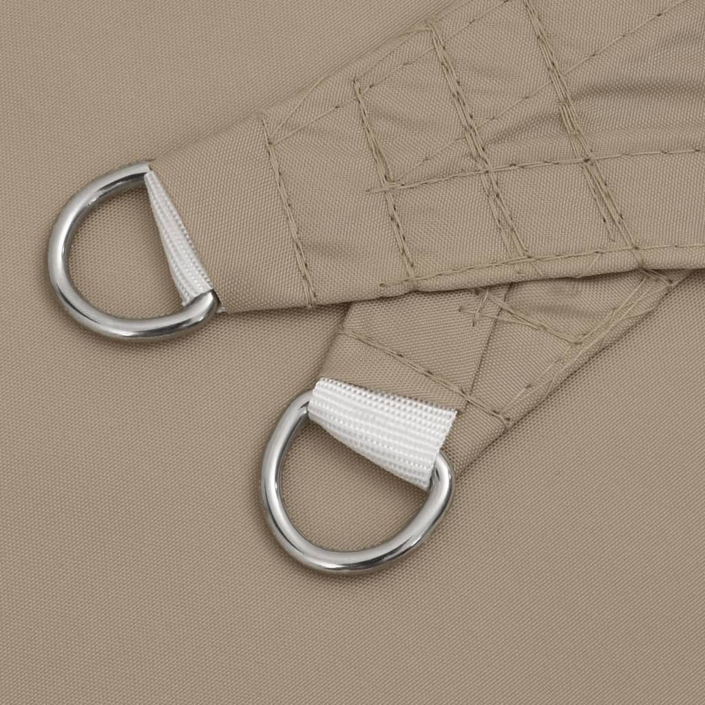 Parasole a Vela Oxford Rettangolare 3x5 m Grigio Talpa 135432