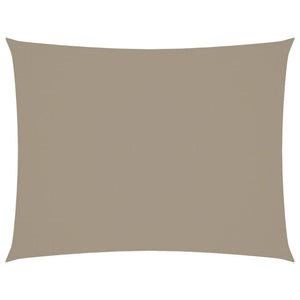 Parasole a Vela in Tessuto Oxford Rettangolare 3x6 m Bianco 135433