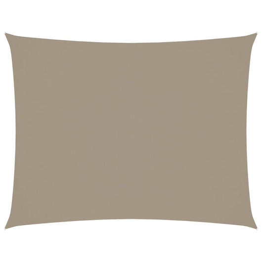 Parasole a Vela in Tessuto Oxford Rettangolare 3x6 m Bianco 135433