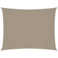 Parasole a Vela Oxford Rettangolare 3x6 m Grigio Talpa