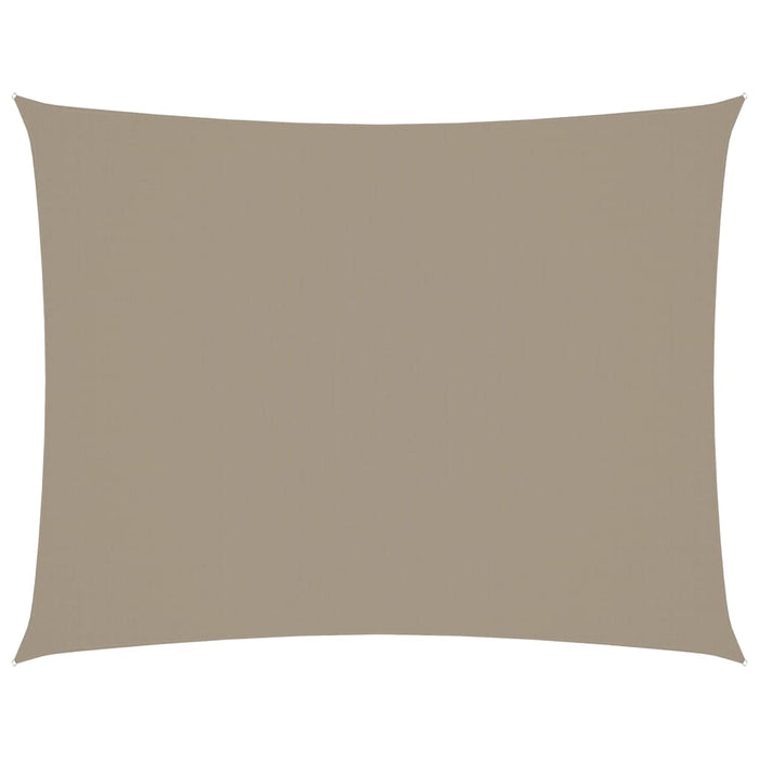 Parasole a Vela Oxford Rettangolare 3x6 m Grigio Talpa