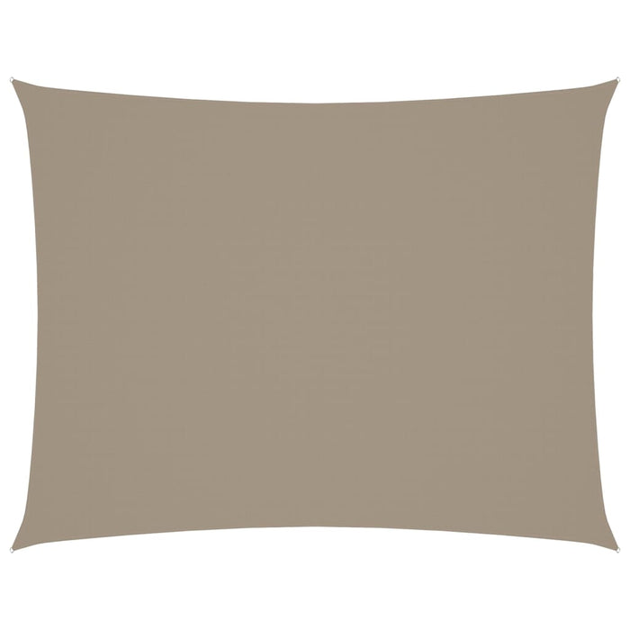 Parasole a Vela Tessuto Oxford Rettangolare 4x5m Grigio Talpa