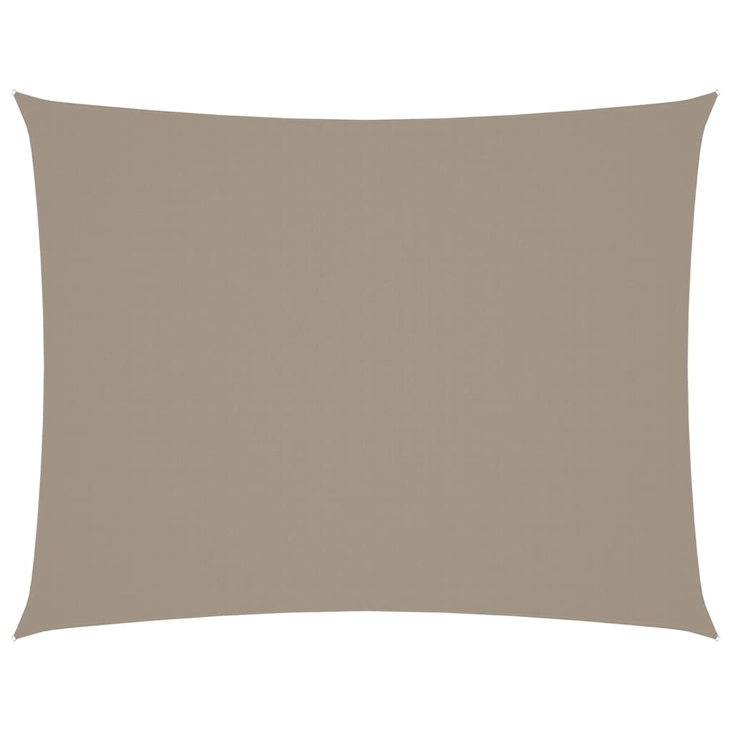 Parasole a Vela Tessuto Oxford Rettangolare 5x7m Grigio Talpa