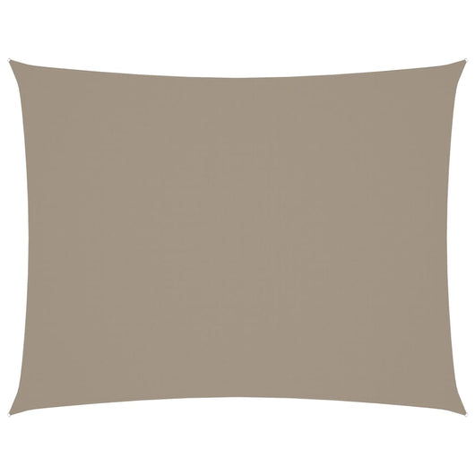 Parasole a Vela Tessuto Oxford Rettangolare 5x7m Grigio Talpa