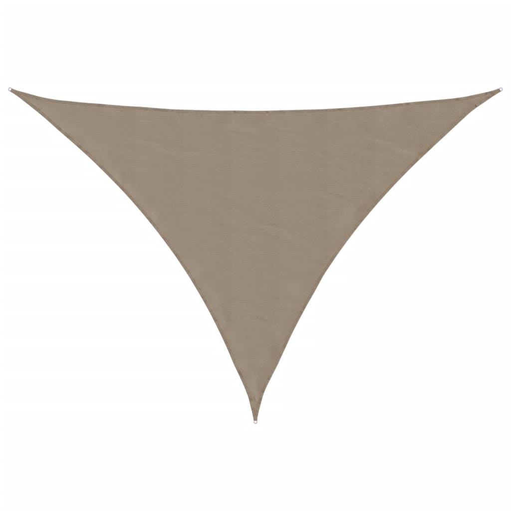 Parasole a Vela Oxford Triangolare 2,5x2,5x3,5 m Grigio Talpa 135444
