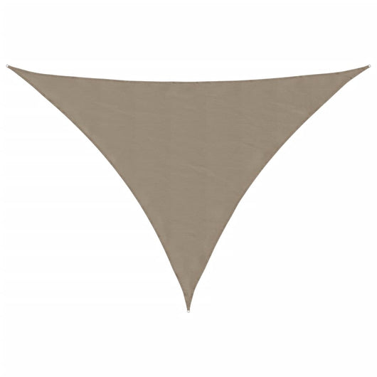 Parasole a Vela Oxford Triangolare 2,5x2,5x3,5 m Grigio Talpa 135444