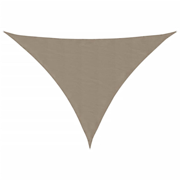 Parasole a Vela Oxford Triangolare 2,5x2,5x3,5 m Grigio Talpa 135444