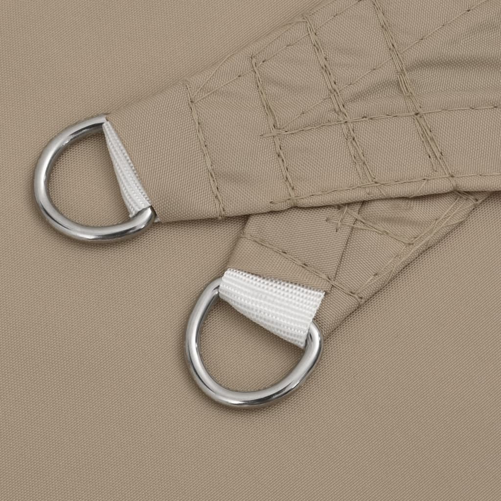 Parasole a Vela Oxford Triangolare 3x3x3 m Grigio Talpa 135445