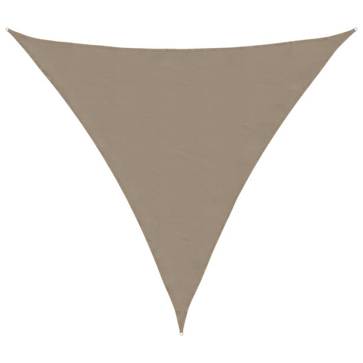 Parasole a Vela Oxford Triangolare 3,6x3,6x3,6 m Grigio Talpa