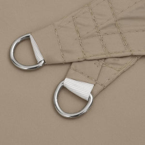 Parasole a Vela Oxford Triangolare 4x4x4 m Grigio Talpa 135451