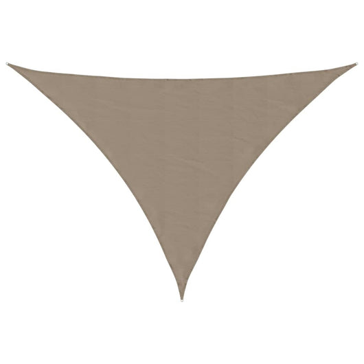 Parasole a Vela Oxford Triangolare 5x5x6 m Grigio Talpa