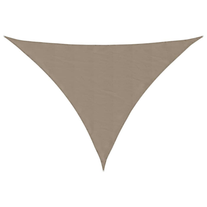 Parasole a Vela Oxford Triangolare 5x5x6 m Grigio Talpa