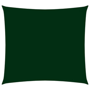 Vela parasole parasole quadrata in tessuto Oxford 5 x 5 m verde scuro 02_0009522