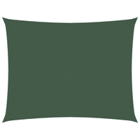Parasole a Vela Oxford Rettangolare 2x3,5 m Verde Scuro 135476