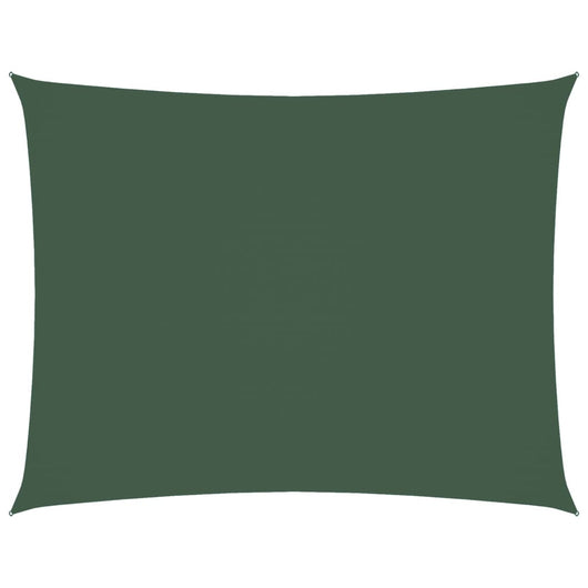 Parasole a Vela Oxford Rettangolare 2x3,5 m Verde Scuro 135476