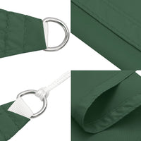 Parasole a Vela Oxford Rettangolare 2x3,5 m Verde Scuro 135476