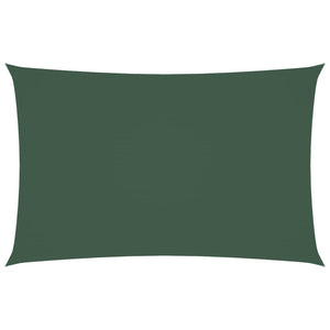Parasole a Vela Oxford Rettangolare 2x4,5 m Verde Scuro 135478