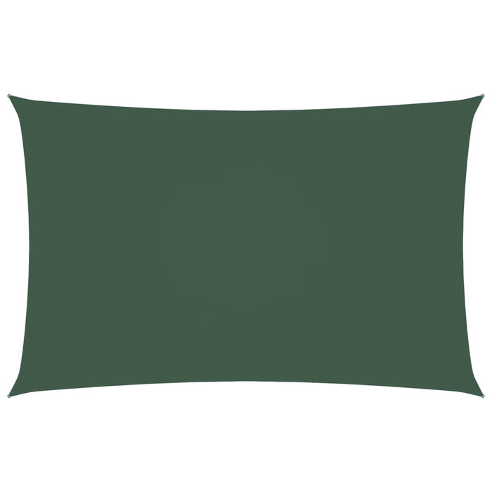 Parasole a Vela Oxford Rettangolare 2x4,5 m Verde Scuro 135478