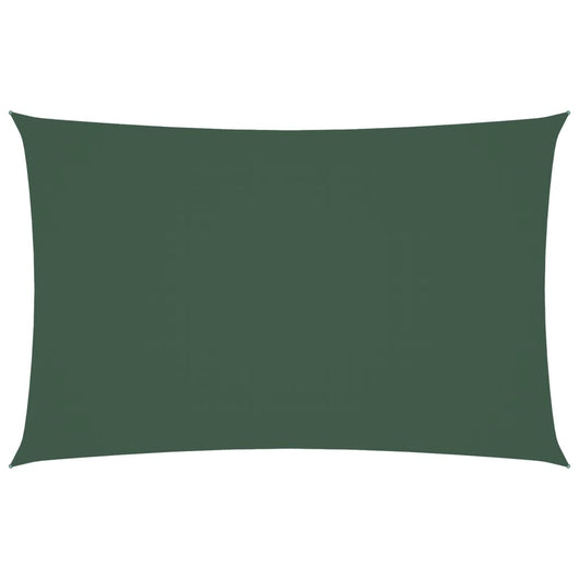 Parasole a Vela Oxford Rettangolare 2x5 m Verde Scurocod mxl 95061