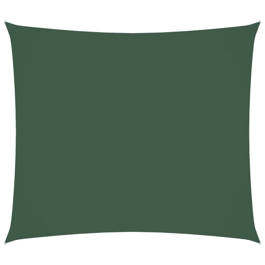Parasole a Vela Oxford Rettangolare 2,5x3 m Verde Scurocod mxl 119029
