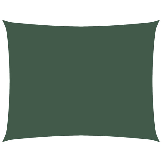 Parasole a Vela Oxford Rettangolare 2,5x3,5 m Verde Scuro