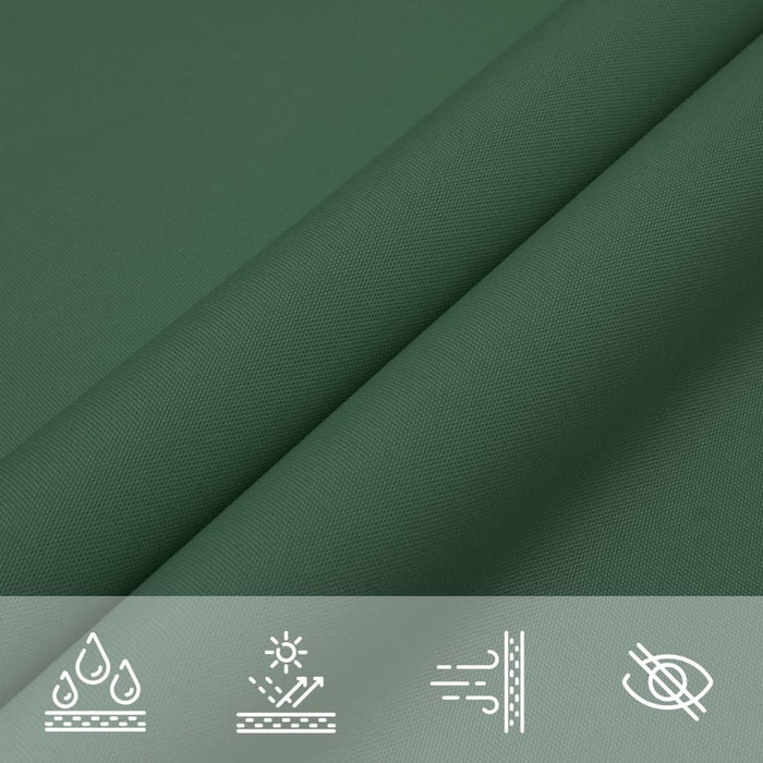 Parasole a Vela Oxford Rettangolare 2,5x3,5 m Verde Scuro