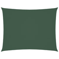 Parasole a Vela Oxford Rettangolare 2,5x4 m Verde Scuro 135482