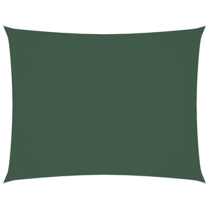 Parasole a Vela Oxford Rettangolare 2,5x4 m Verde Scuro 135482