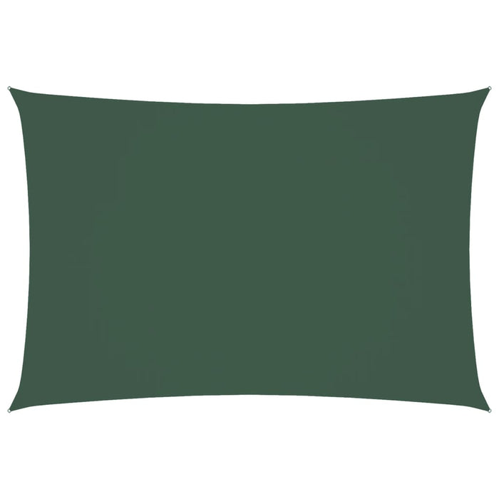 Vela Parasole Tessuto Oxford Rettangolare 2,5x4,5 m Verde Scuro 135483