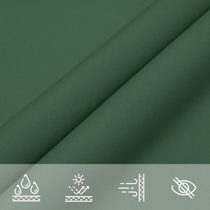 Parasole a Vela Oxford Rettangolare 2,5x5 m Verde Scuro 135484