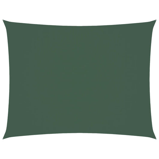 Parasole a Vela Oxford Rettangolare 3x4,5 m Verde Scuro 135486