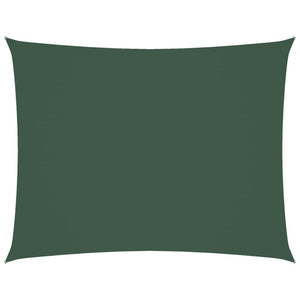 Parasole a Vela Oxford Rettangolare 3,5x4,5 m Verde Scuro cod mxl 9663