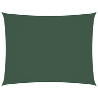 Parasole a Vela Oxford Rettangolare 3,5x4,5 m Verde Scuro 135489