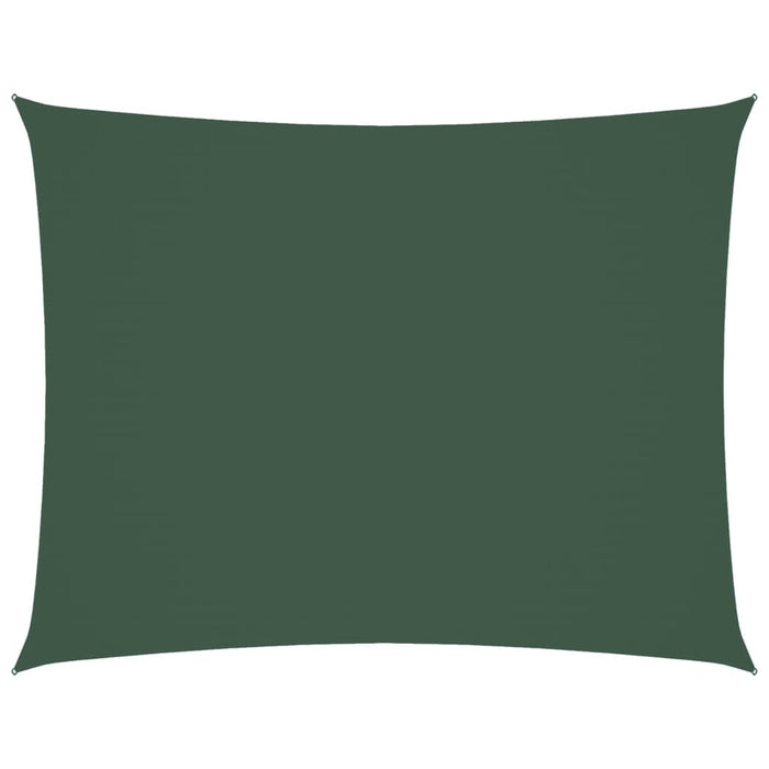Parasole a Vela Oxford Rettangolare 3,5x4,5 m Verde Scuro 135489