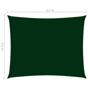 Vela ombrellone rettangolare in tessuto Oxford 35 x 45 m verde scuro 02_0009650
