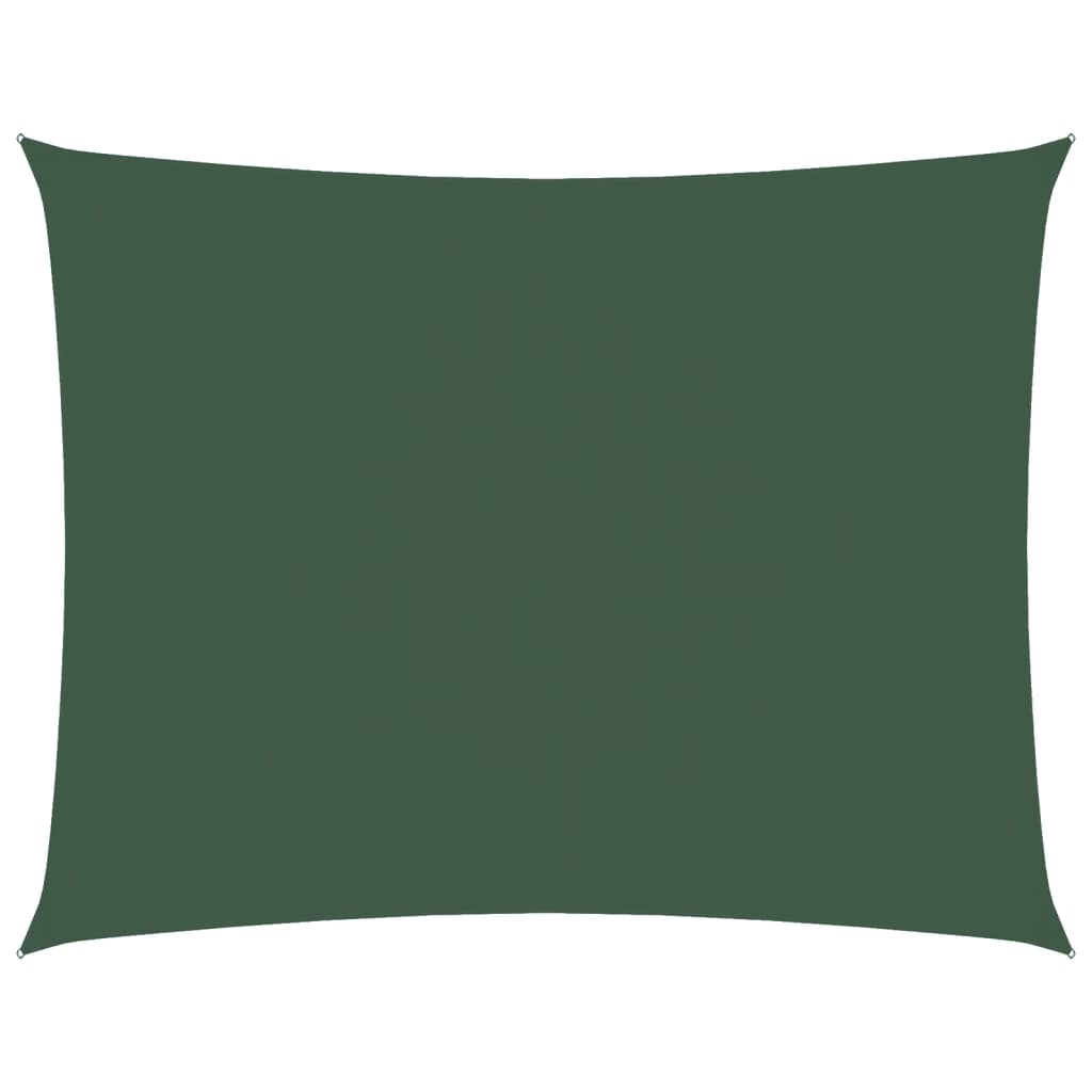 Parasole a Vela Oxford Rettangolare 3,5x5 m Verde Scurocod mxl 71034