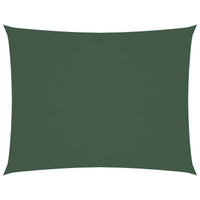 Parasole a Vela Oxford Rettangolare 4x6 m Verde Scuro 135492
