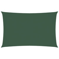 Parasole a Vela Oxford Rettangolare 4x7 m Verde Scuro 135493