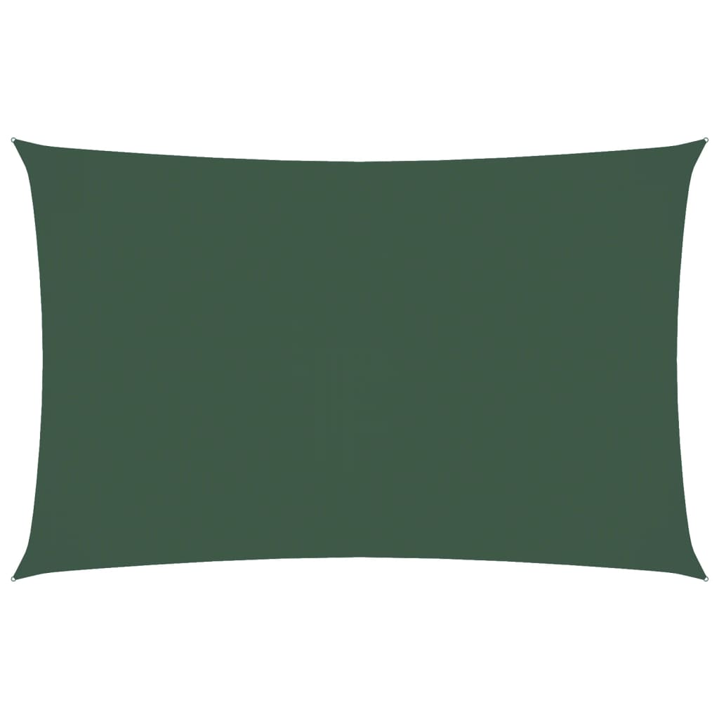 Parasole a Vela Oxford Rettangolare 5x8 m Verde Scuro cod mxl 56384