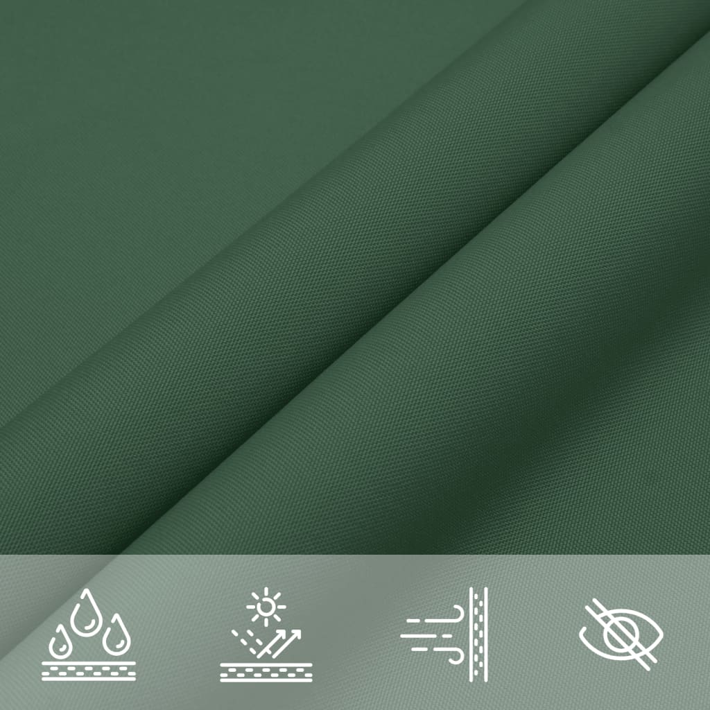 Parasole a Vela Oxford Triangolare 2,5x2,5x3,5 m Verde Scuro 135499