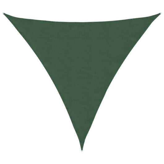 Parasole a Vela Oxford Triangolare 3x3x3 m Verde Scuro 135500
