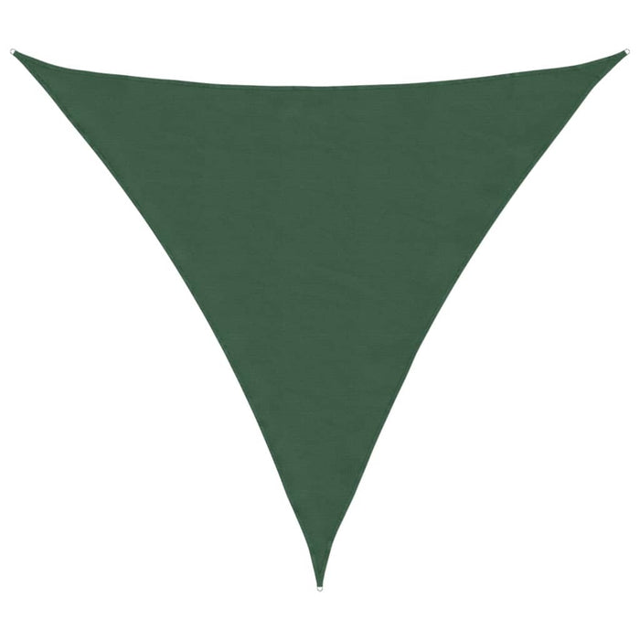 Parasole a Vela Oxford Triangolare 3x3x3 m Verde Scuro 135500