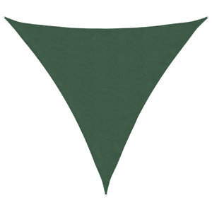 Parasole a Vela Oxford Triangolare 3,6x3,6x3,6 m Verde Scuro